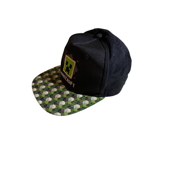 Unisex Minecraft Baseball Cap Black and Green Minecraft Logo One size Fits All - Picture 2 of 8